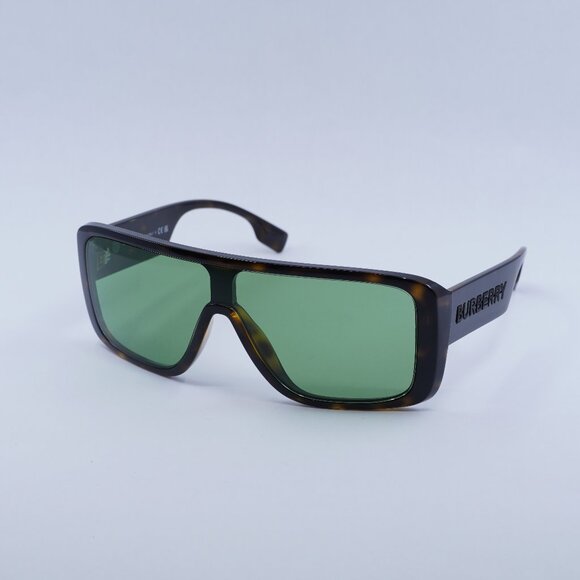 🕶️ New Burberry BE4401U 3002/2 Sunglasses - Havana Frame, Green Lenses